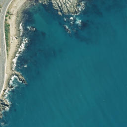 Satellite imagery of Ohau Point, NZ