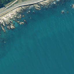 Satellite imagery of Ohau Point, NZ