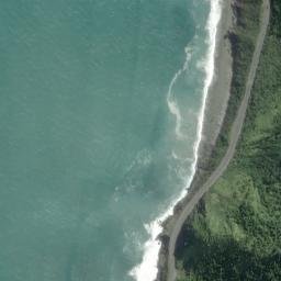 Satellite imagery of Seventeen Mile Bluff, NZ