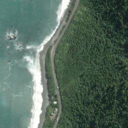 Satellite imagery of Seventeen Mile Bluff, NZ