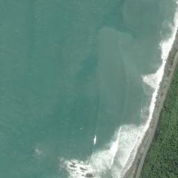 Satellite imagery of Fourteen Mile Bluff, NZ