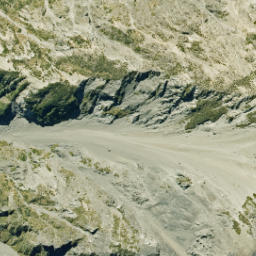 Satellite imagery of Te Rakaomaru Spur, NZ