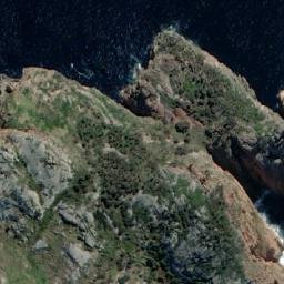Satellite imagery of Cape Sonnerat, AU
