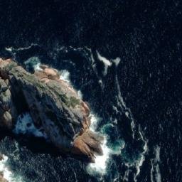 Satellite imagery of Cape Sonnerat, AU