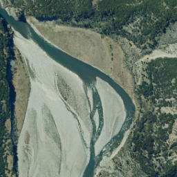 Satellite imagery of Castle Cliffs, NZ
