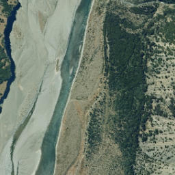 Satellite imagery of Castle Cliffs, NZ