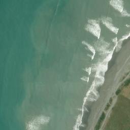 Satellite imagery of Whitcombe plaque, NZ