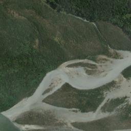 Satellite imagery of Inchbonnie Bluff, NZ