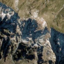 Satellite imagery of Razorback Ridge, NZ