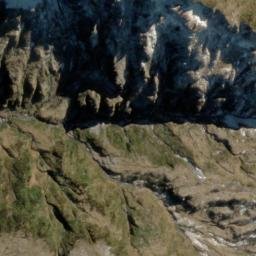 Satellite imagery of Razorback Ridge, NZ