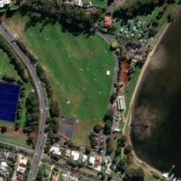 Satellite imagery of Cornelian Bay Point, AU