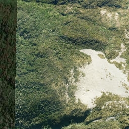 Satellite imagery of Cascade Rock, NZ
