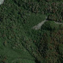 Satellite imagery of Cascade Rock, NZ
