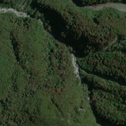 Satellite imagery of Cascade Rock, NZ