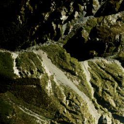Satellite imagery of Blackball Ridge, NZ