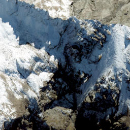 Satellite imagery of Rome Ridge, NZ