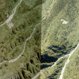 Satellite imagery of Donovan Ridge, NZ