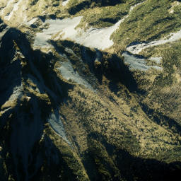 Satellite imagery of Clough Memorial, NZ