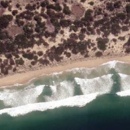 Satellite imagery of Cape Deslacs, AU