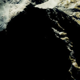 Satellite imagery of Cabot Ridge, NZ