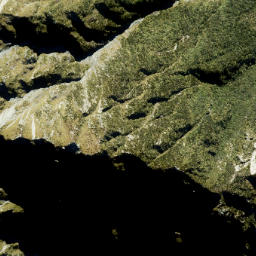 Satellite imagery of Cabot Ridge, NZ