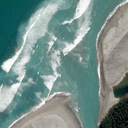 Satellite imagery of Snapper Point, NZ