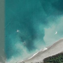 Satellite imagery of Beachy Point, NZ
