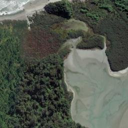 Satellite imagery of Beachy Point, NZ
