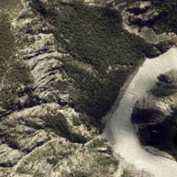 Satellite imagery of Shannon Cliffs, NZ
