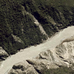 Satellite imagery of Shannon Cliffs, NZ