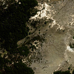 Satellite imagery of The Pinnacles, NZ