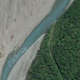 Satellite imagery of Canopy Bluff, NZ