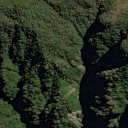 Satellite imagery of Slippery Brae, NZ
