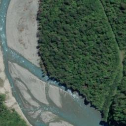Satellite imagery of Canopy Bluff, NZ