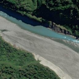 Satellite imagery of Canopy Bluff, NZ