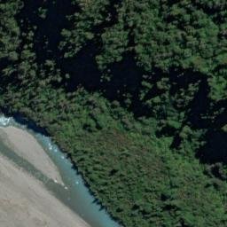 Satellite imagery of Canopy Bluff, NZ