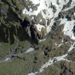 Satellite imagery of Whirlwind Spur, NZ