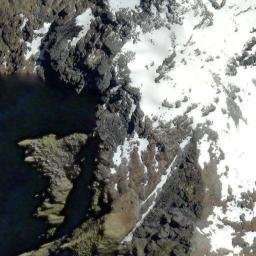 Satellite imagery of Whirlwind Spur, NZ