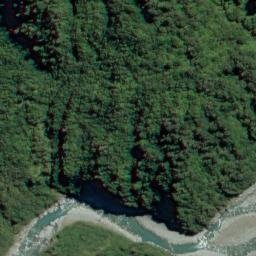 Satellite imagery of Poker Bluff, NZ