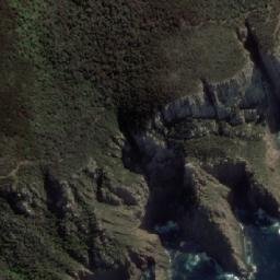 Satellite imagery of Cape Pillar, AU