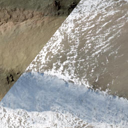 Satellite imagery of Dead Man Spur, NZ