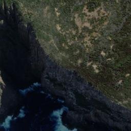 Satellite imagery of Cape Raoul, AU