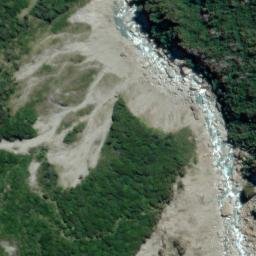 Satellite imagery of Hende Cliffs, NZ