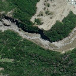 Satellite imagery of Hende Cliffs, NZ