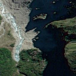 Satellite imagery of Hende Cliffs, NZ