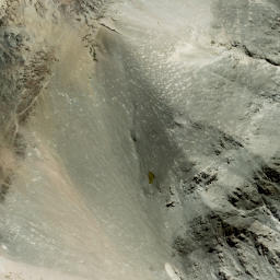 Satellite imagery of cairn, NZ