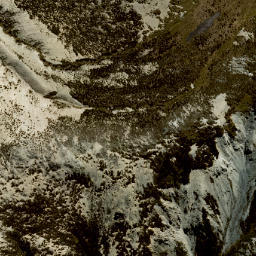 Satellite imagery of cairn, NZ