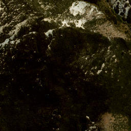 Satellite imagery of cairn, NZ