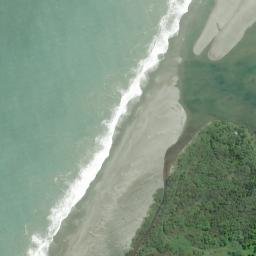 Satellite imagery of Omoeroa Bluff, NZ