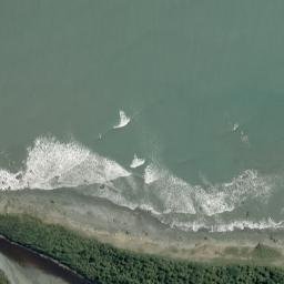 Satellite imagery of Waikohai Bluff, NZ